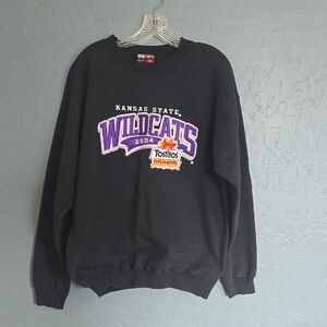 04 VTG Fiesta Bowl Kansas State Wildcats Black Crewneck Sweater